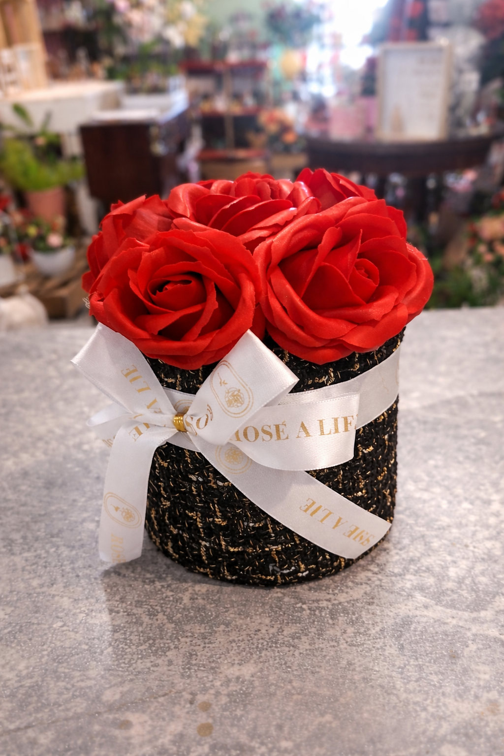 Saint-Valentin - Coffret de Roses Éternelles – Rouge Passion